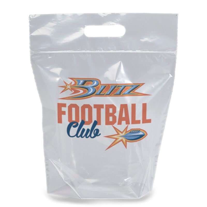 Custom Zip-Close Die Cut Handle Bag - Dynamic Color - 2