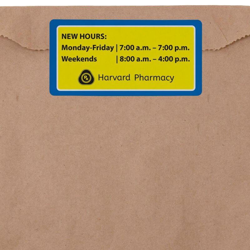 Custom Adhesive Label - Direct Print (4" x 2")