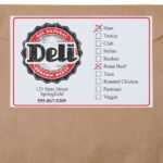Custom Adhesive Label - Direct Print (8 1/2" x 5")