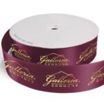 Custom 2 1/2" Badge Satin Ribbon - 100yrd Roll - Foil Print - 2