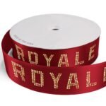 Custom 2 1/2" Badge Satin Ribbon - 100yrd Roll - Sparkle
