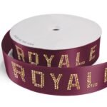 Custom 2 1/2" Badge Satin Ribbon - 100yrd Roll - Sparkle - 2