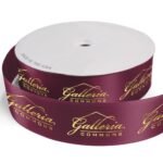 Custom 2 1/2" Badge Satin Ribbon - 25yrd Roll - Foil Print - 2