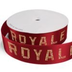 Custom 2 1/2" Badge Satin Ribbon - 25yrd Roll - Sparkle