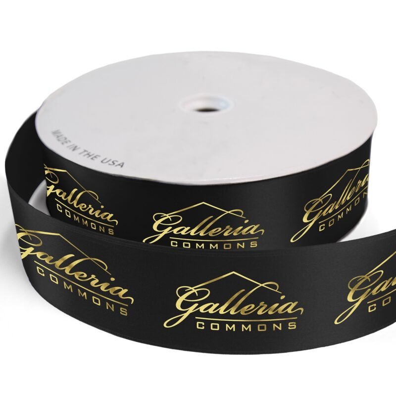 Custom 2 1/2" Badge Satin Ribbon - 50yrd Roll - Foil Print - 4