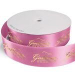 Custom 2 1/2" Badge Satin Ribbon - 50yrd Roll - Foil Print - 6