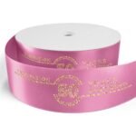 Custom 3" Badge Satin Ribbon - 100yrd Roll - Sparkle - 6