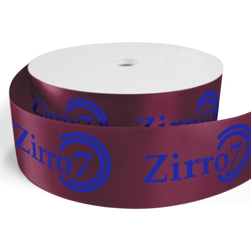 Custom 3" Badge Satin Ribbon - 25yrd Roll - Brilliance - Matte Finish - 2