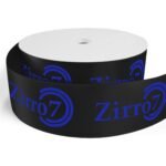 Custom 3" Badge Satin Ribbon - 25yrd Roll - Brilliance - Matte Finish - 4