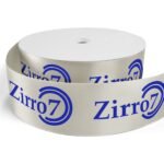 Custom 3" Badge Satin Ribbon - 25yrd Roll - Brilliance - Matte Finish - 8