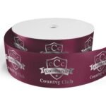 Custom 3" Badge Satin Ribbon - 25yrd Roll - Foil Print - 2