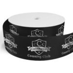Custom 3" Badge Satin Ribbon - 25yrd Roll - Foil Print - 4