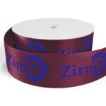 Custom 3" Badge Satin Ribbon - 50yrd Roll - Brilliance - Matte Finish - 2