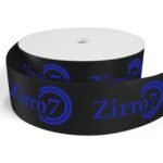 Custom 3" Badge Satin Ribbon - 50yrd Roll - Brilliance - Matte Finish - 4