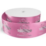 Custom 3" Badge Satin Ribbon - 50yrd Roll - Foil Print - 6