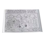 Custom 18" x 12" Badge Satin Coloring Mat - Sublimation