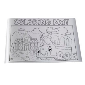 Custom 18" x 12" Badge Satin Coloring Mat - Sublimation