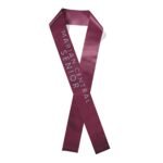 Custom 3" Badge Satin Sash - 45" Long - Sparkle - 2
