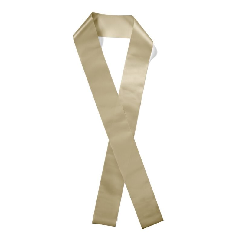 Custom 3" Badge Satin Sash - 45" Long - Sparkle - 9