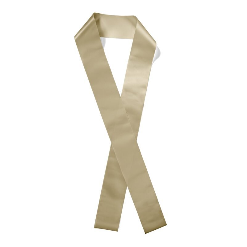 Custom 3" Badge Satin Sash - 65" Long - Brilliance - 1