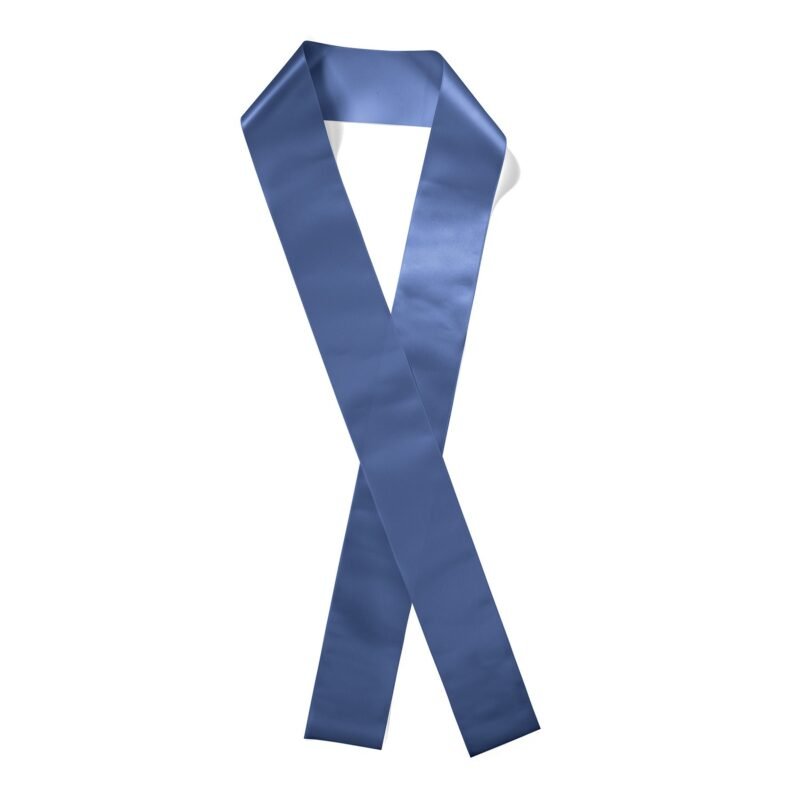 Custom 3" Badge Satin Sash - 65" Long - Sparkle - 1