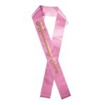 Custom 3" Badge Satin Sash - 83" Long - Brilliance - 4