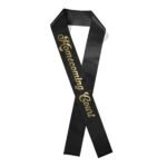 Custom 3" Badge Satin Sash - 83" Long - Brilliance - 6