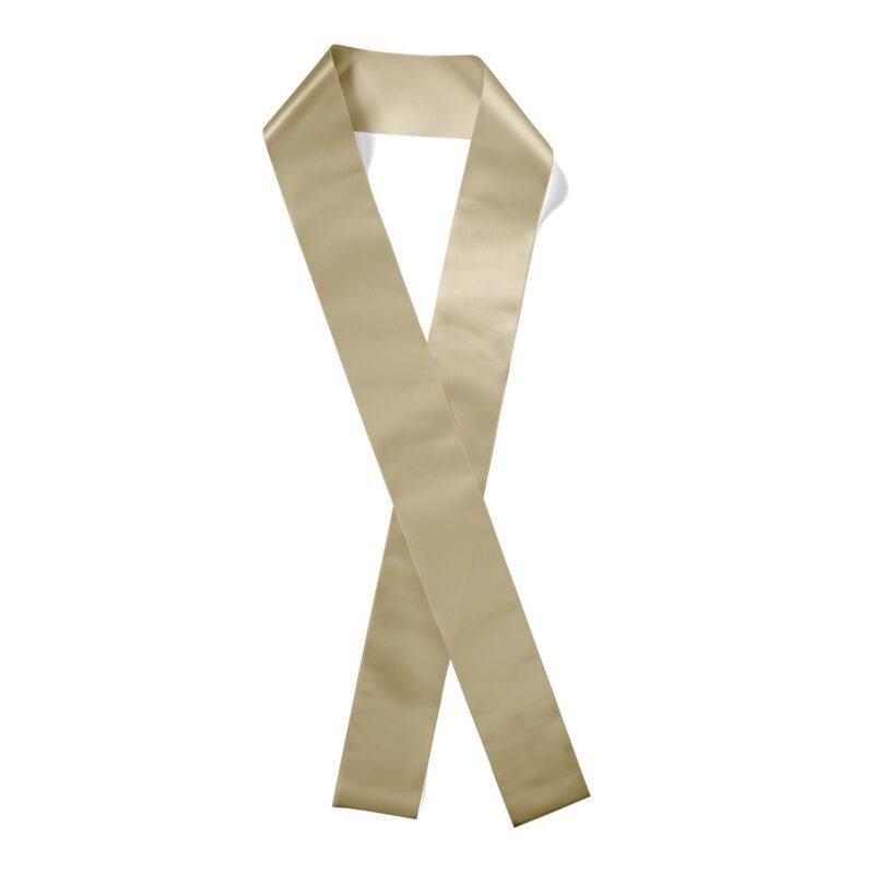 Custom 3" Badge Satin Sash - 83" Long - Sparkle - 9