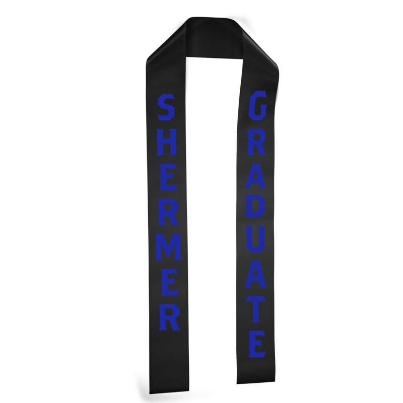 Custom 3" Badge Satin Stole - 60" Long - Brilliance - 6