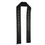 Custom 3" Badge Satin Stole - 60" Long - Sparkle