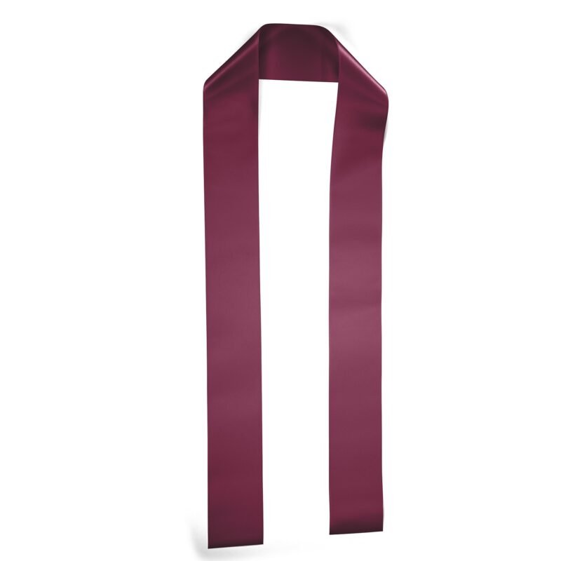 Custom 3" Badge Satin Stole - 60" Long - Sparkle - 3