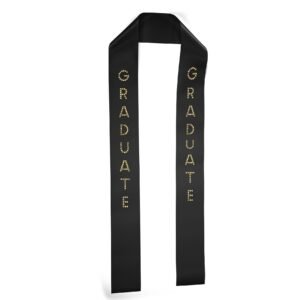 Custom 3" Badge Satin Stole - 60" Long - Sparkle