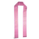 Custom 3" Badge Satin Stole - 60" Long - Sparkle - 4