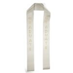 Custom 3" Badge Satin Stole - 60" Long - Sparkle - 6