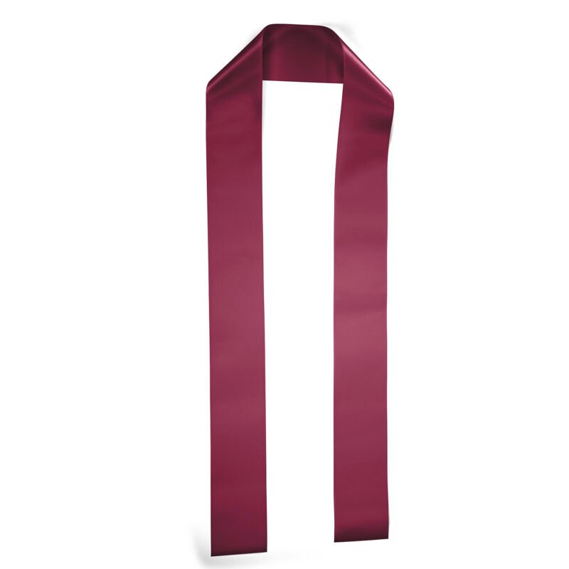 Custom 3" Badge Satin Stole - 60" Long - Sparkle - 3