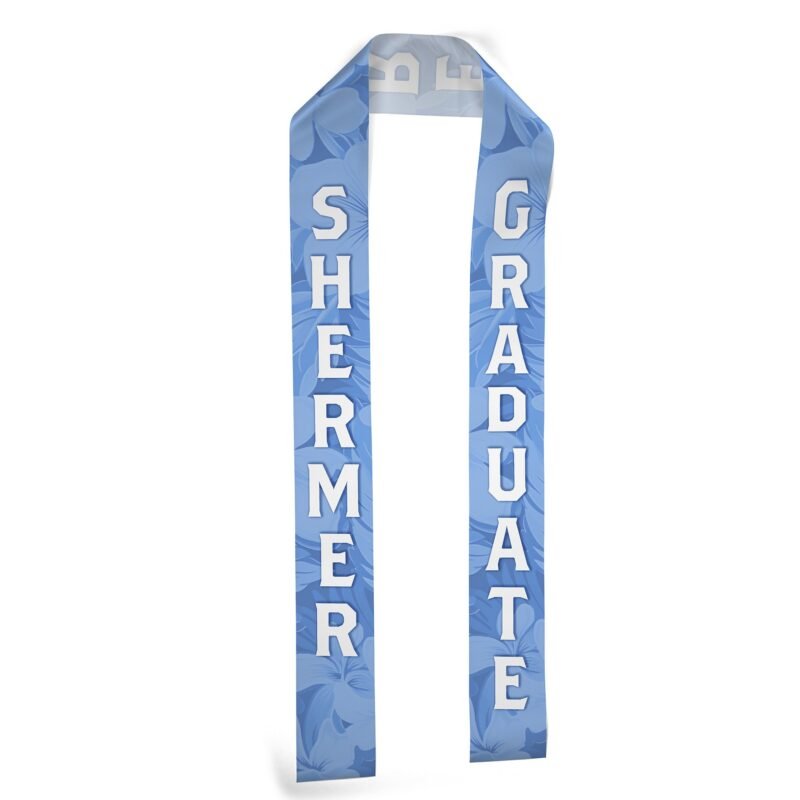 Custom 3" Badge Satin Stole - 60" Long - Sublimation - 3