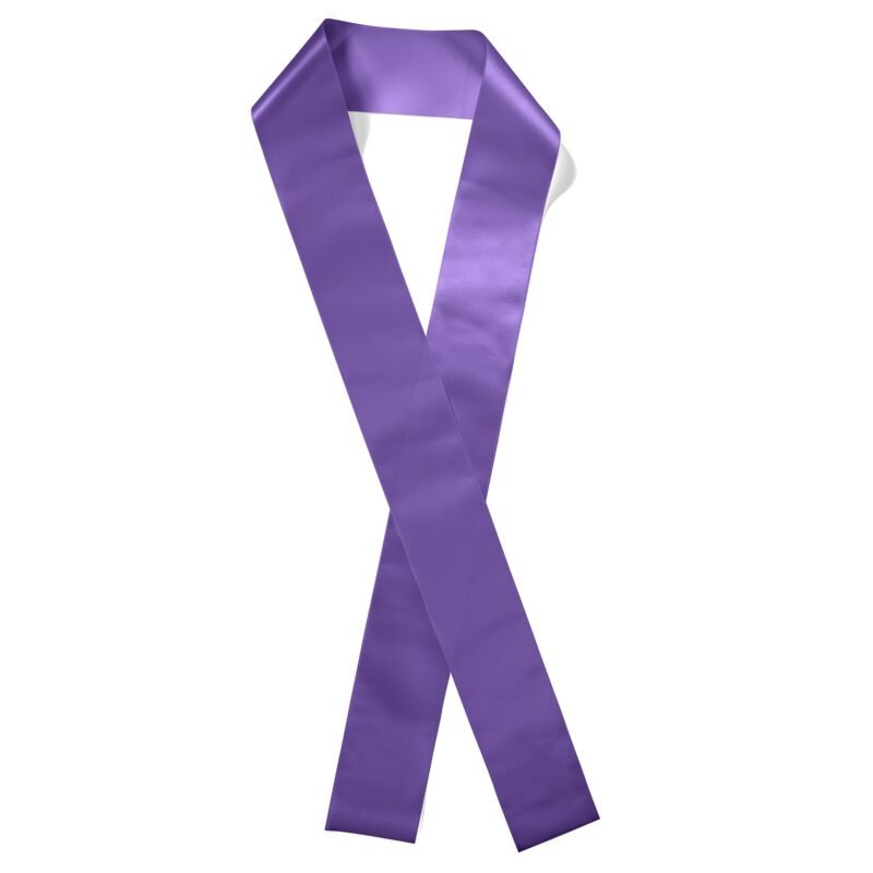 Custom 4" Badge Satin Sash - 45" Long - Brilliance - 1