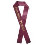 Custom 4" Badge Satin Sash - 45" Long - Brilliance - 2