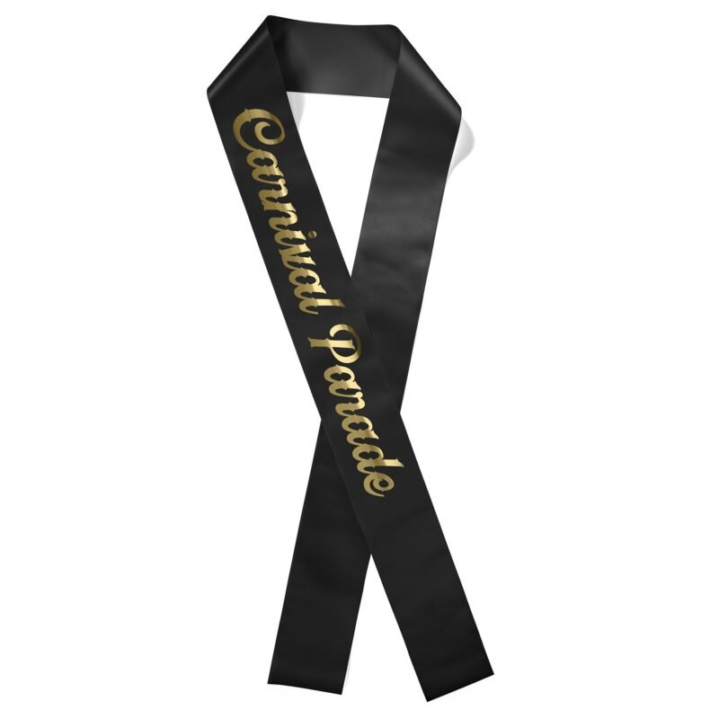 Custom 4" Badge Satin Sash - 45" Long - Brilliance - 6
