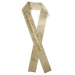 Custom 4" Badge Satin Sash - 45" Long - Brilliance - 8