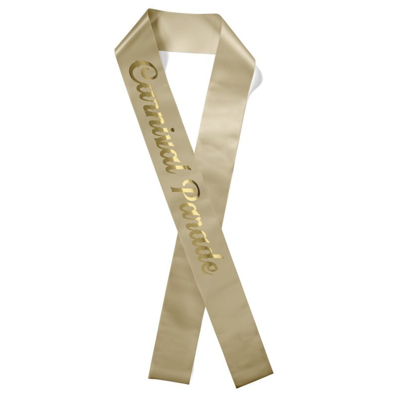 Custom 4" Badge Satin Sash - 45" Long - Brilliance - 8