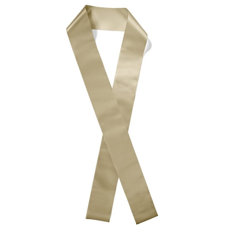 Custom 4" Badge Satin Sash - 45" Long - Brilliance - 9