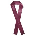 Custom 4" Badge Satin Sash - 45" Long - Sparkle