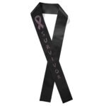 Custom 4" Badge Satin Sash - 45" Long - Sparkle - 2