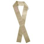 Custom 4" Badge Satin Sash - 45" Long - Sparkle - 8