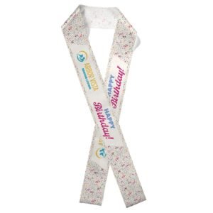 Custom 4" Badge Satin Sash - 45" Long - Sublimation