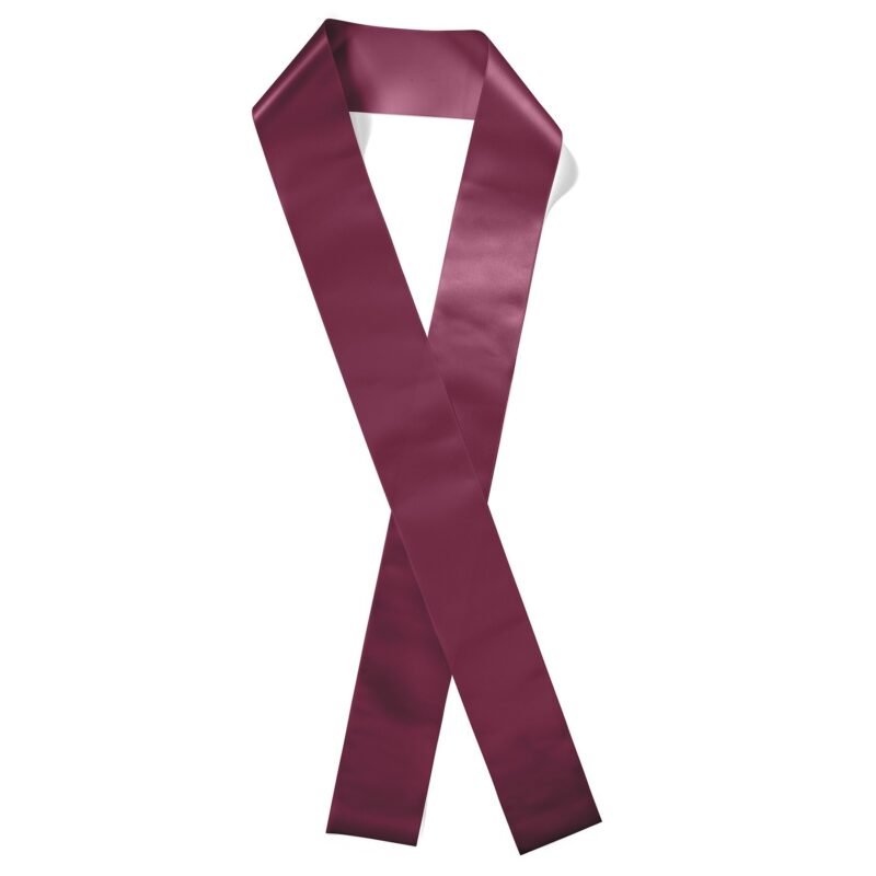 Custom 4" Badge Satin Sash - 65" Long - Brilliance - 3