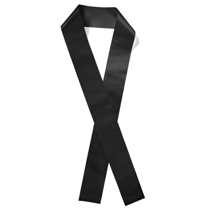Custom 4" Badge Satin Sash - 65" Long - Brilliance - 7