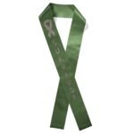 Custom 4" Badge Satin Sash - 65" Long - Sparkle