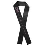 Custom 4" Badge Satin Sash - 65" Long - Sparkle - 2